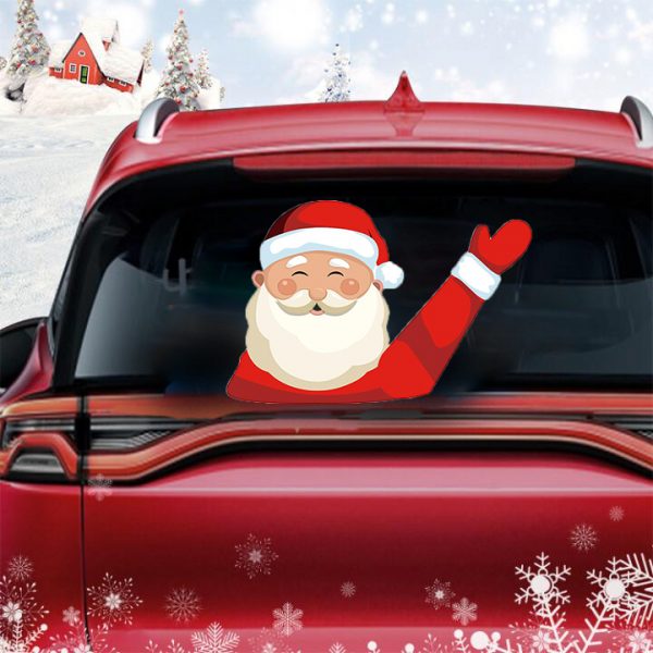 Santa Wiper Sticker – Adesivo di Babbo Natale per tergicristalli